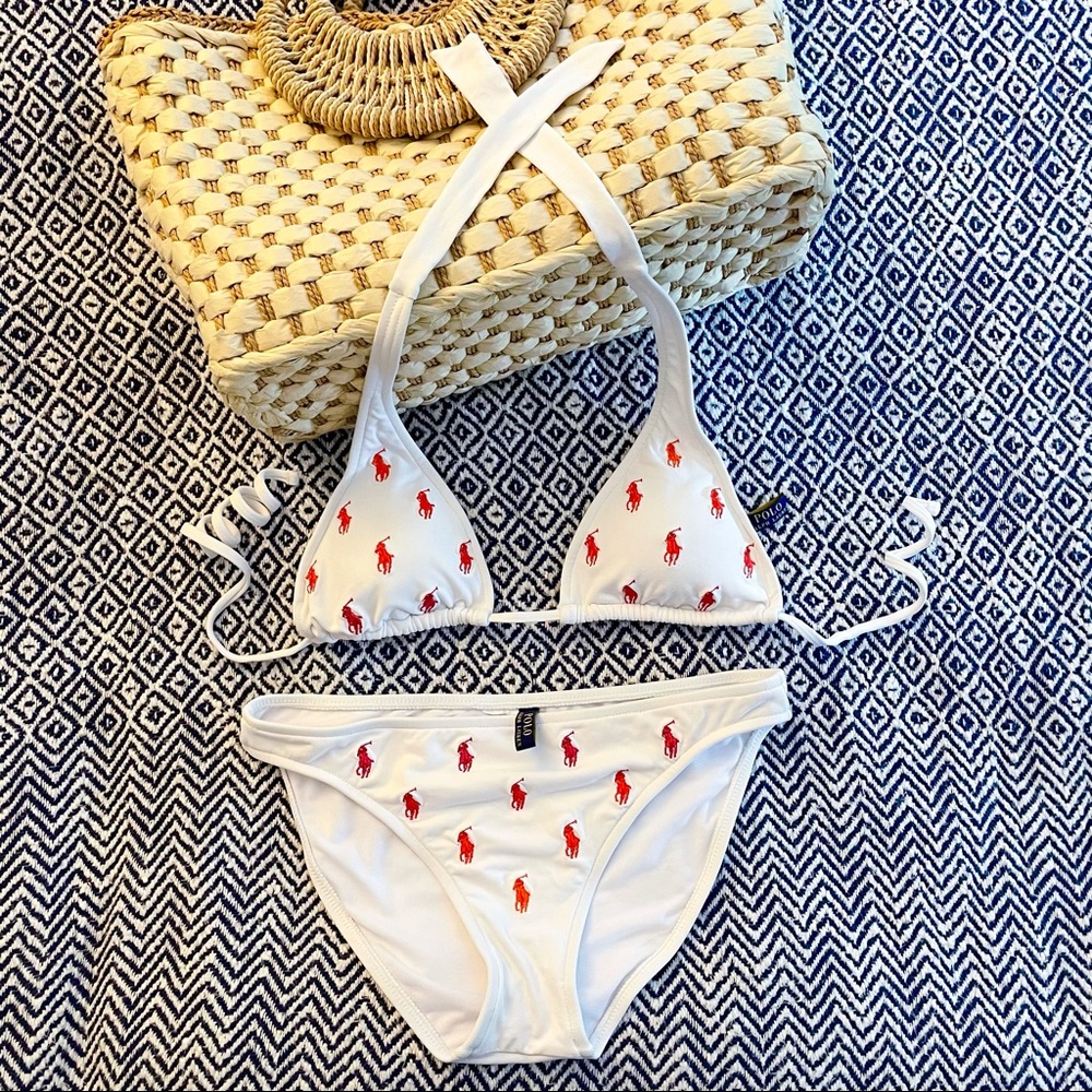Polo Ralph Lauren halter bikini set